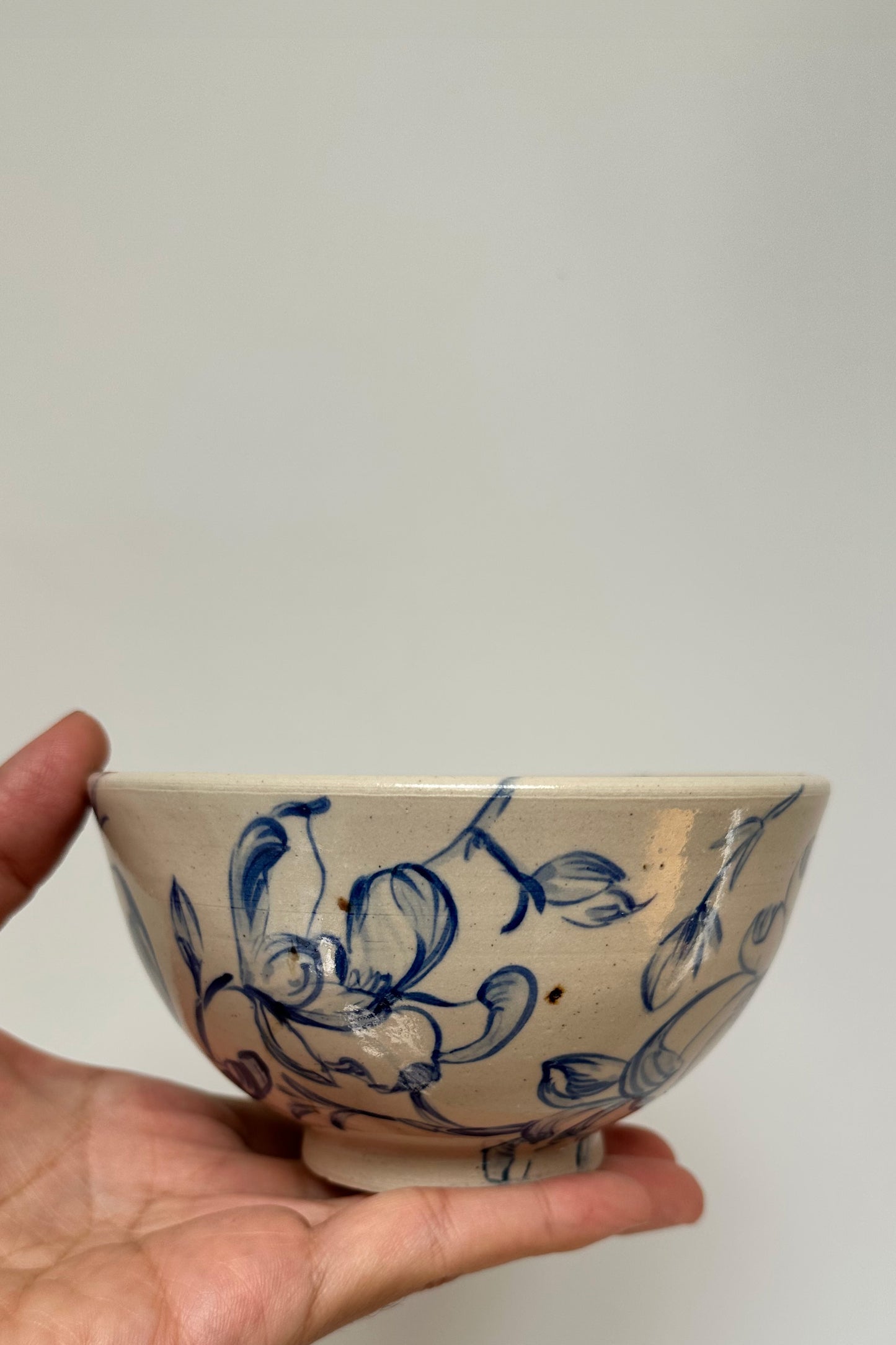 Wild Orchid – Hand-Painted Porcelain Bowl