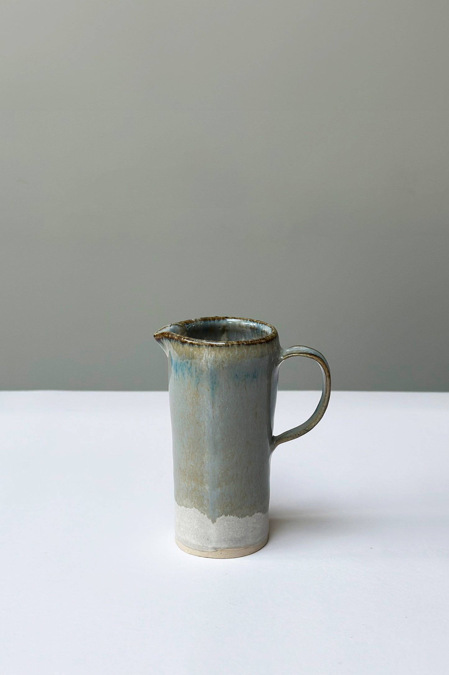 Blue Tall Milk Jug