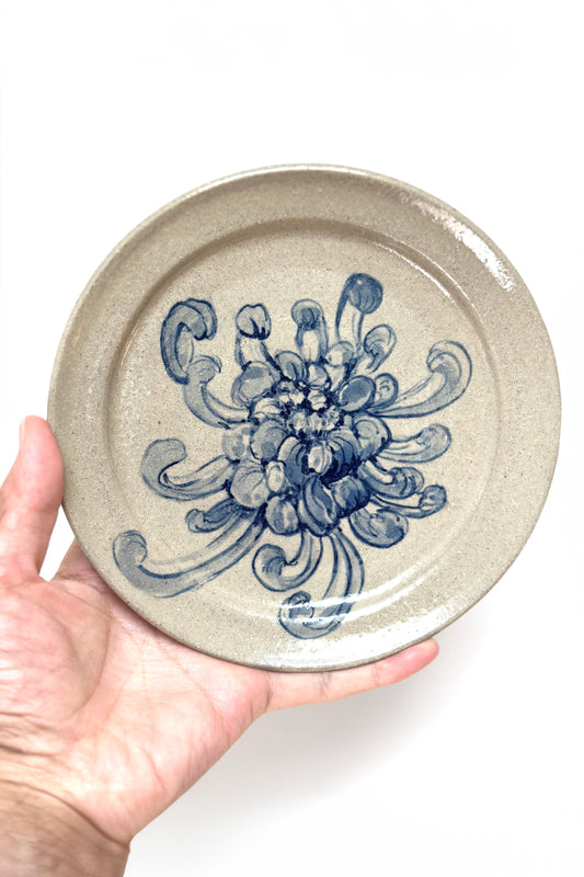 Chrysanthemum Hand-Painted Small Plate