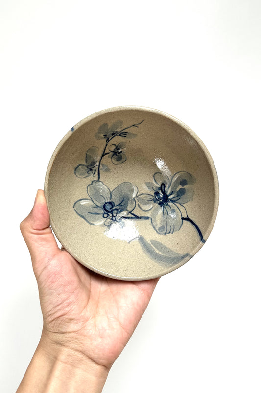 Orchid – Hand-Painted Rice Bowl