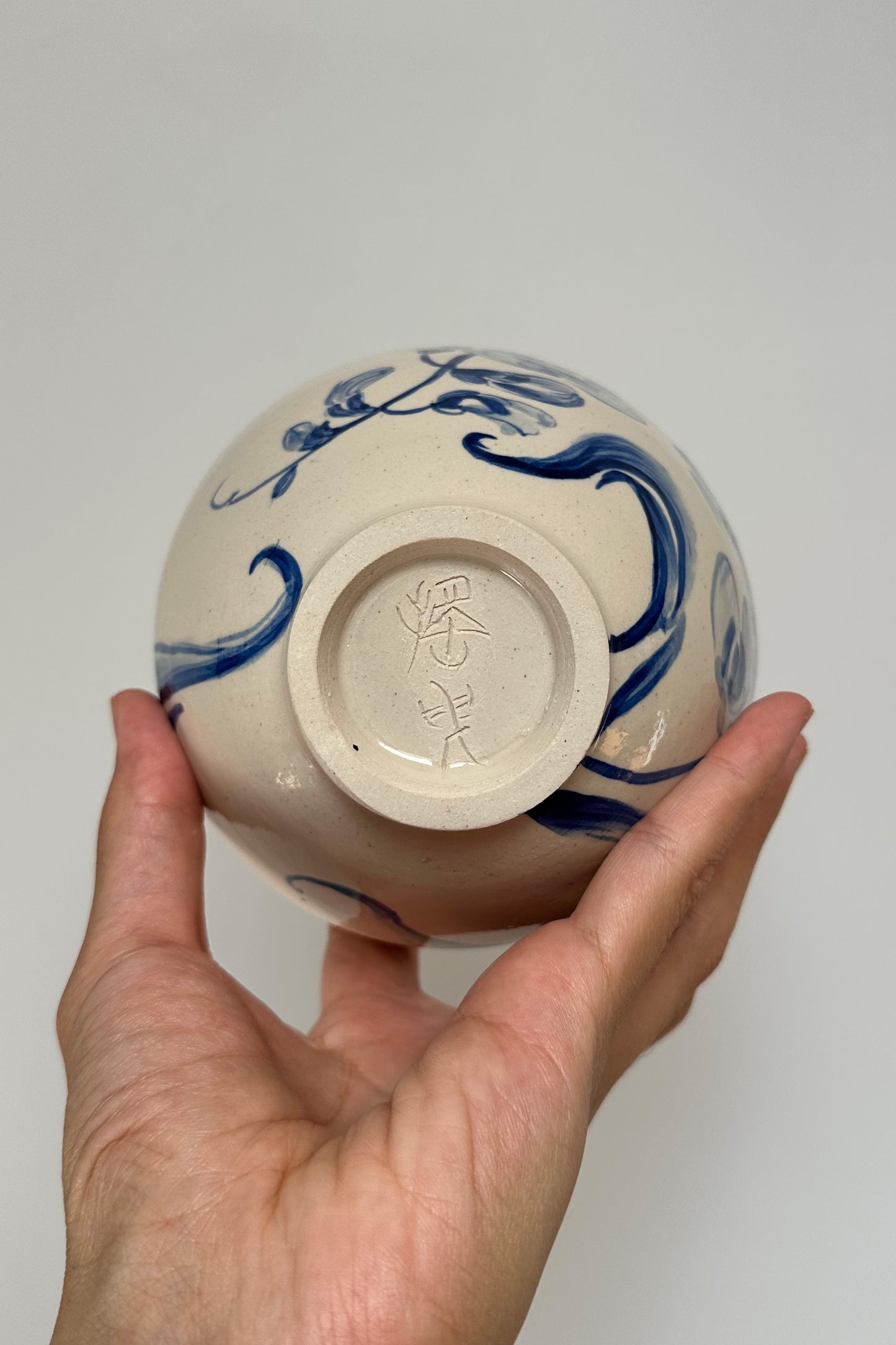 Wild Orchid – Hand-Painted Porcelain Bowl