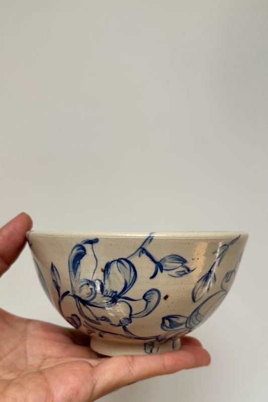 Wild Orchid – Hand-Painted Porcelain Bowl